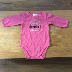 NFL Pink Steelers Princess Baby Bodysuit